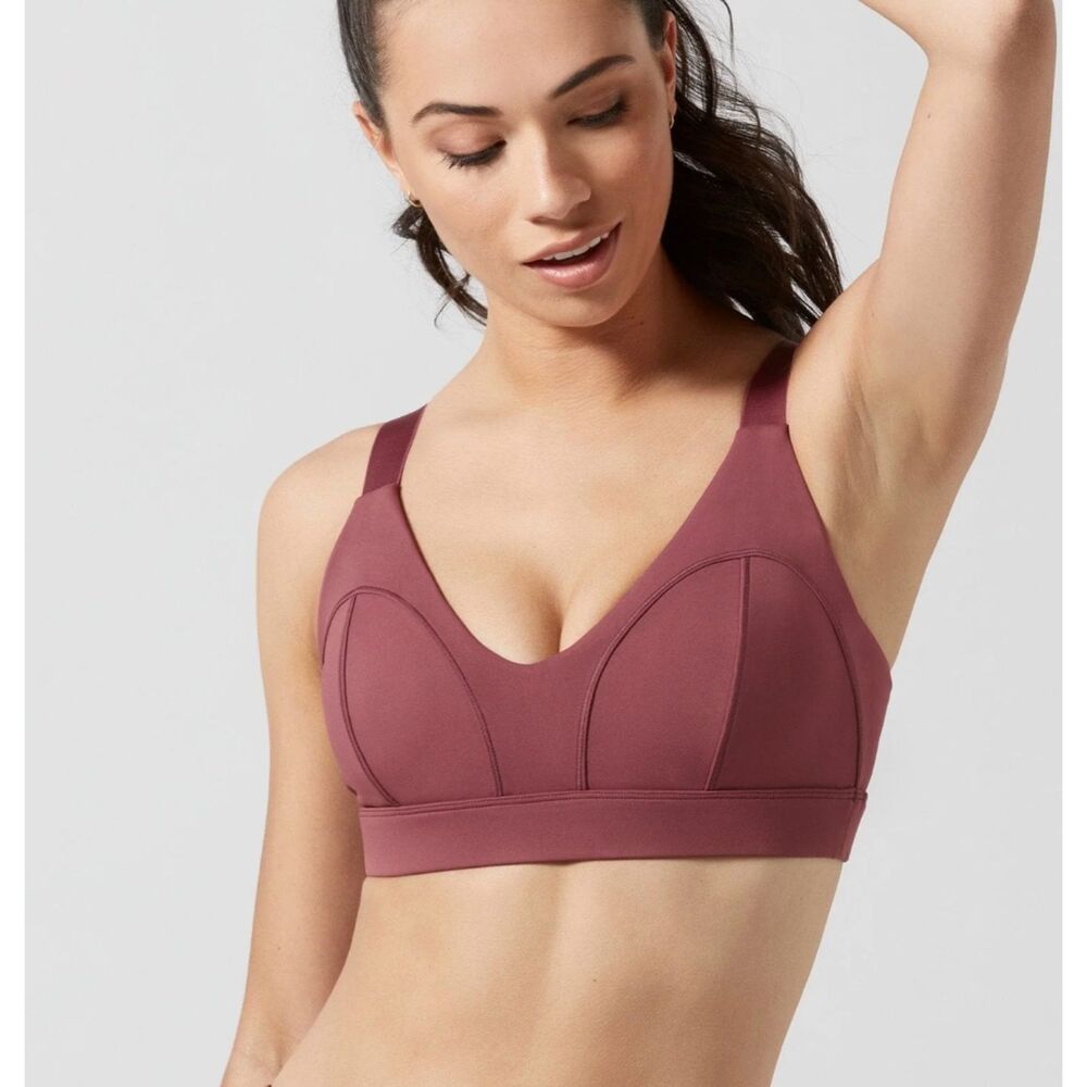 LILYBOD Vaylor Sports Bra In Dusty Rose Small